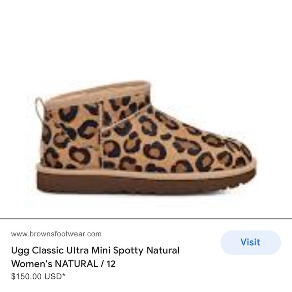 🐆🐆 authentic UGG Ultra Mini Spotty in Natural US 10. - Picture 2 of 5